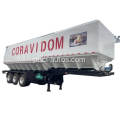 Grande trailer de transporte de tanque de alimentos para animais a granel